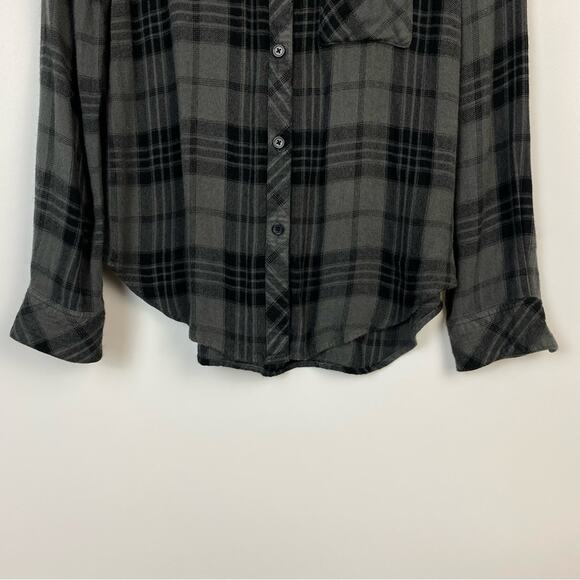 Rails Hunter Button Up Women’s Top Charcoal Jet Size XS - Picture 5 of 12